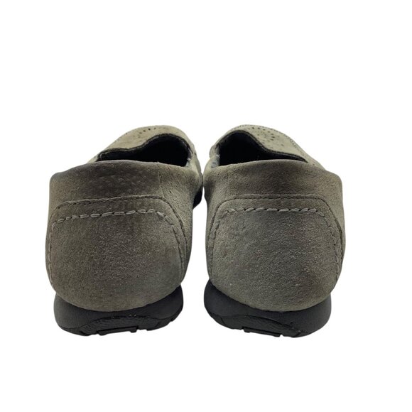 Skechers Women Leather Relaxed Fit Memory Foam Gray Loafers Size 7 US - Picture 6 of 7